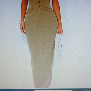 Sweet Saturday Twill Maxi Dress